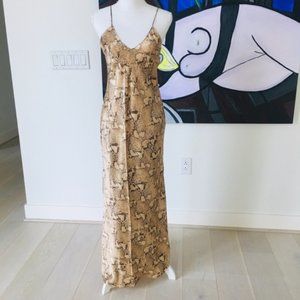 BANANA REPUBLIC DREAMER SILK MAXI DRESS SIZE S (Tall)